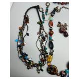 Assorted Artisan Handmade Glass Beaded Jewelry Collection - Necklaces, Bracelets, Earrings