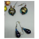Assorted Artisan Handmade Glass Beaded Jewelry Collection - Necklaces, Bracelets, Earrings