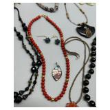 Collection of Seed Beaded Necklaces, Bracelets, and Earrings - 16 Pieces Including Freshwater Pearls, Onyx, Artisan glass & More
