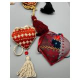 Collection of Artisan Skilled Needlecraft, Beaded and Embroidered Jewelry Necklaces