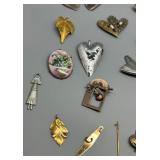 Large Collection of Vintage Brooches, Pins, Pendants and Charms