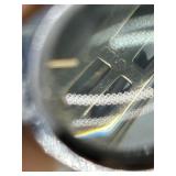 Vintage Custard Glass Lampwork Artisan Beaded Necklace with Rhinestone Accents Gold Filled Clasp