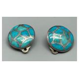 Turquoise Costume Jewelry Set: Necklace, Earrings, Bracelets, and Brooches