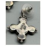 Sterling Silver Pendant and Earrings Set with Mixed Stones Gemstones