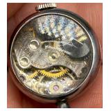Vintage Imperial Bubble Skeleton Watch with Sterling Silver Chain