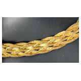 Sterling Silver Braided Necklace with Lobster Clasp