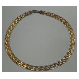 Sterling Silver Braided Necklace with Lobster Clasp