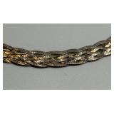 Sterling Silver Braided Necklace with Lobster Clasp