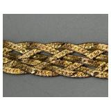 Sterling Silver Braided Necklace with Lobster Clasp