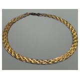 Sterling Silver Braided Necklace with Lobster Clasp