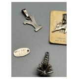 Collection of 11 Vintage Sterling Silver Souvenir Charms