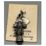 Collection of 11 Vintage Sterling Silver Souvenir Charms