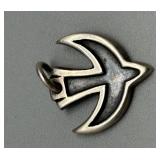 Set of 6 Assorted Sterling Silver Charms Including West Virginia Pendant