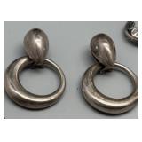 Collection of 7 Pairs of Vintage Sterling Silver Earrings