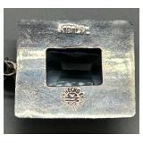 Vintage Sterling Silver Aquamarine Pendant