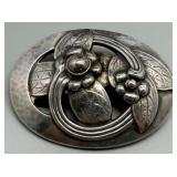 Vintage Georg Jensen Sterling Silver Denmark Brooch
