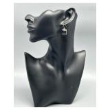 Artisan Sterling Silver and Onyx Ring and Earrings Set