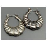 Collection of 4 Pair of Sterling Silver Earrings from Mexico