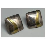 Collection of 4 Pair of Sterling Silver Earrings from Mexico