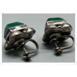 Vintage MCM Sterling Silver Artisan Biomorphic Bubble Brutalist Style JewelryÂ 