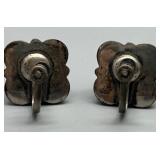 Vintage MCM Sterling Silver Artisan Biomorphic Bubble Brutalist Style JewelryÂ 