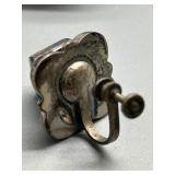 Vintage MCM Sterling Silver Artisan Biomorphic Bubble Brutalist Style JewelryÂ 