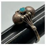 Vintage MCM Sterling Silver Artisan Biomorphic Bubble Brutalist Style JewelryÂ 