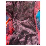 Colorful Assortment of Patterned Scarves and Shawls