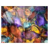 Colorful Assortment of Patterned Scarves and Shawls