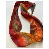 Colorful Assortment of Patterned Scarves and Shawls