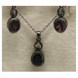 Collection of 4 Pair of Sterling Silver Earrings and Pendant Set by Coldwater Creek & More