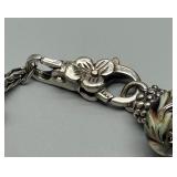 Troll LAA Sterling Silver 925 Charm Bracelet with 18 Assorted Charms