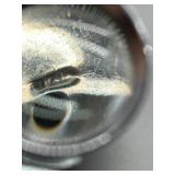 Vintage Sterling Silver Pendant with Red Gemstones