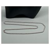 Sterling Silver Chain Necklace and Bracelet Set