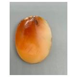 Vintage Cameo Brooch with Detailed Carving Exquisite Lady