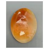 Vintage Hand-Carved Shell Cameo Brooch Exquisite Lady