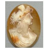 Set of 3 Vintage Carved Cameo Shell Carvings
