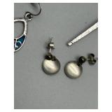 Assorted Vintage Jewelry Collection Including Gruen Watch and Sterling Charm