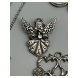 Assorted Vintage Jewelry Collection Including Gruen Watch and Sterling Charm