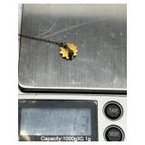 37th P.E.O. Convention 1947 Star Brooch with Chain by A. C. Co. 14KT Gold