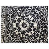 Vintage VERA NEUMAN Ladybug Black and White Scarf Made in Japan