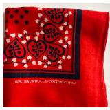 Vintage Collection of Classic Cotton Handkerchiefs with Early Designs