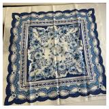 Vintage Collection of Classic Cotton Handkerchiefs with Early Designs