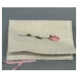 Set of 12 embroidered fabric ornaments / Needle Cases & Sachets