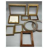 Collection of 10 Assorted Picture Frames in Various Styles