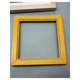 Set of 7 Assorted Picture Frames in Various Colors and Sizes