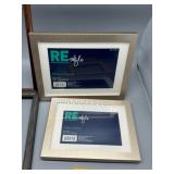 Set of 7 Assorted Picture Frames in Various Colors and Sizes