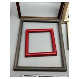Set of 7 Assorted Picture Frames in Various Colors and Sizes