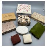 Vintage Collection of 9 Assorted Decorative Jewelry Boxes
