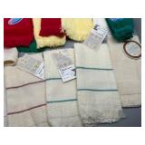 Collection of Charles Craft Cross Stitch Terry Cloths and Towels - All New